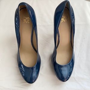 Joan & David Metallic Blue Pumps
